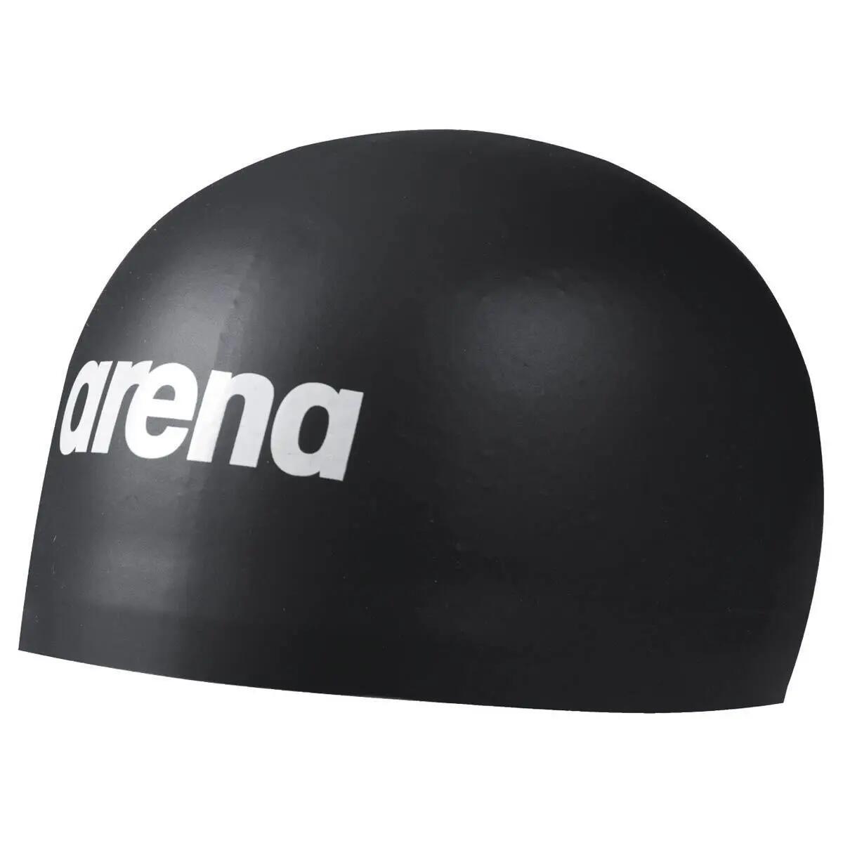 Arena Classic siliconen badmuts - zwart/zwart-zilver 2/7