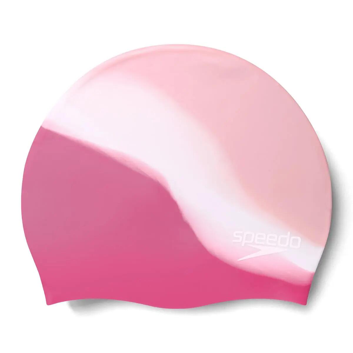 Bonnet Speedo Junior multicolore en silicone - Rose / Rose 2/4