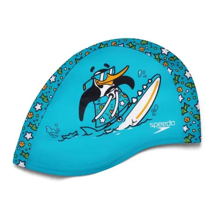 Speedo Casquette en polyester imprimé - Bleu/Vert 2/5