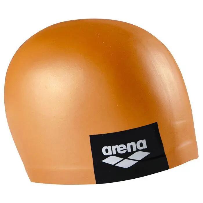 Cuffia da nuoto sagomata Arena in silicone – Arancione 3/5