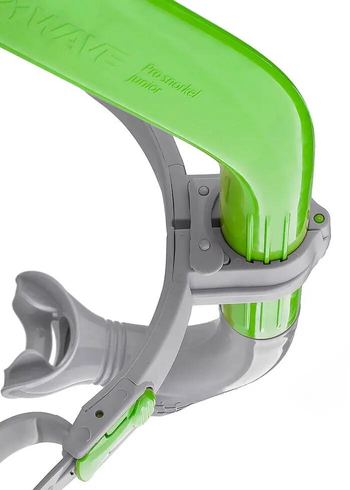 Tubo frontal natación Niños PRO SNORKEL Verde 4/4