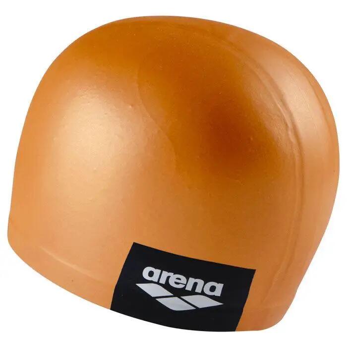 Cuffia da nuoto sagomata Arena in silicone – Arancione 2/5