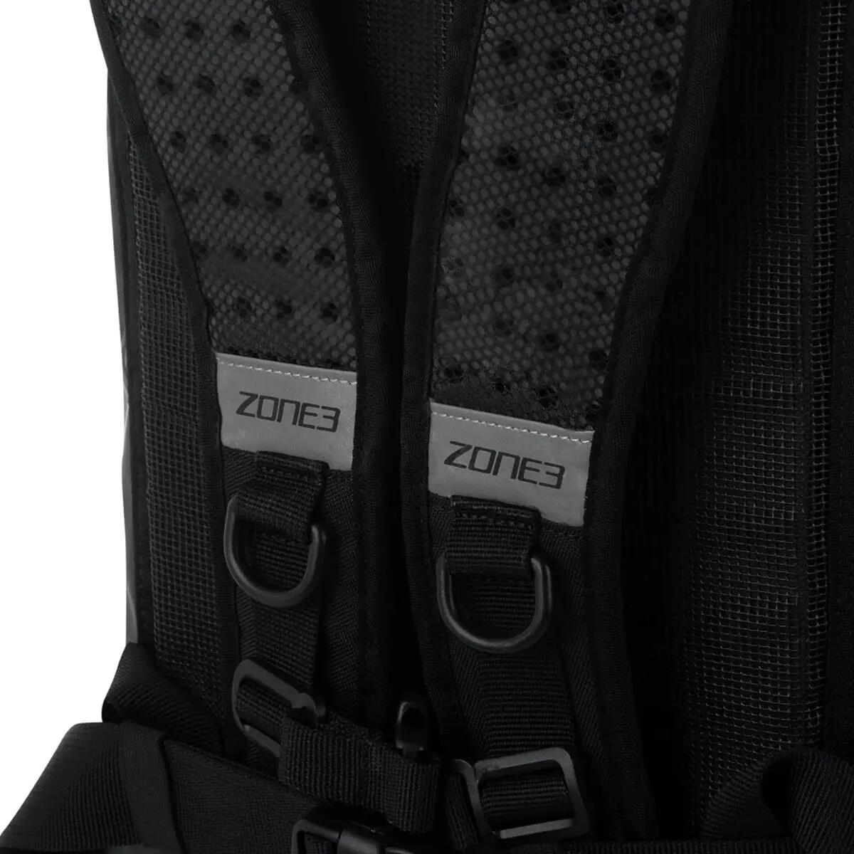 Mochila impermeável Zone3 Open Water Tech Bag de 30 litros - Laranja/Preta 5/7