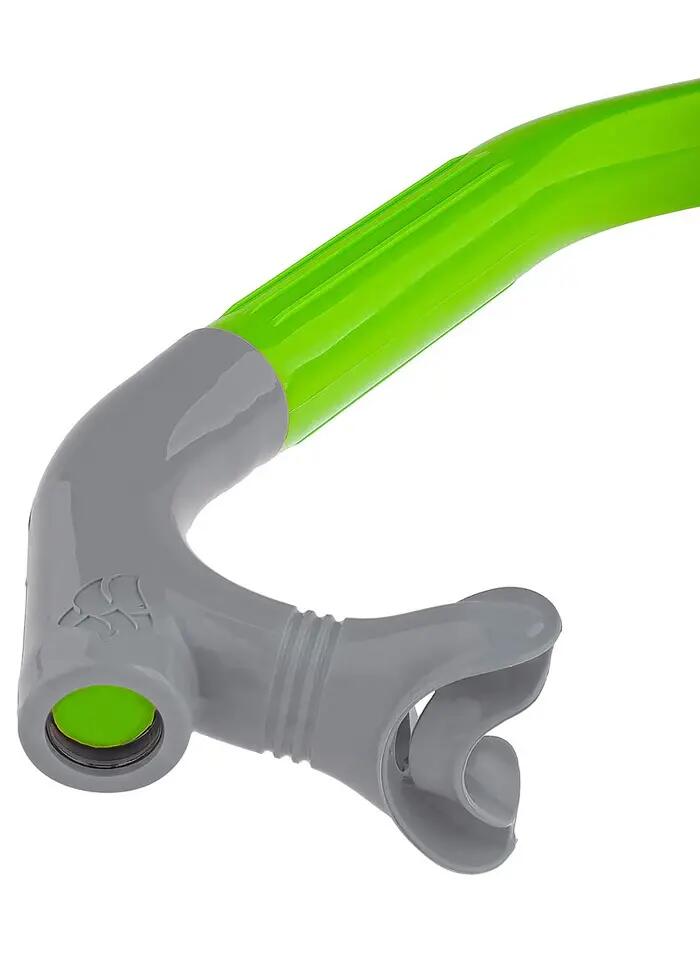 Tubo frontal natación Niños PRO SNORKEL Verde 3/4