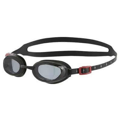 Speedo aquapure optische zwembril - oxidgrijs/rood/rook - maat 5.5
