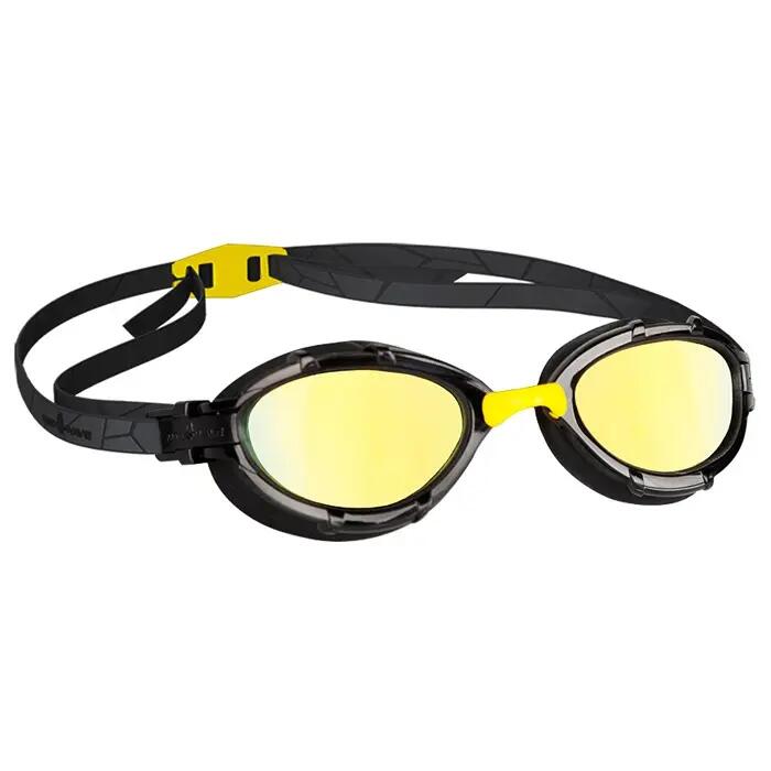 Mad Wave Gafas de triatlón con espejo - Negras/Amarillo