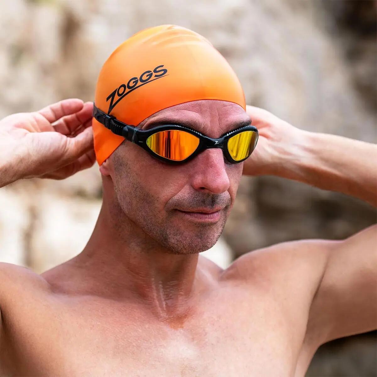 Occhiali Zoggs Tiger LSR+ Titanium - Nero/Grigio/Rosso a specchio 3/7