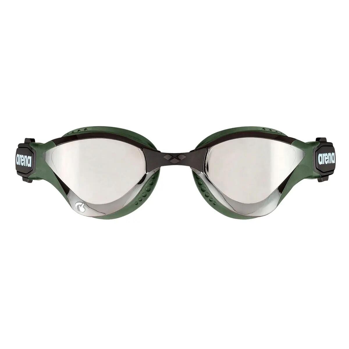 Lunettes de protection Arena Cobra Tri Swipe à verres miroirs - Argent / Vert 2/4