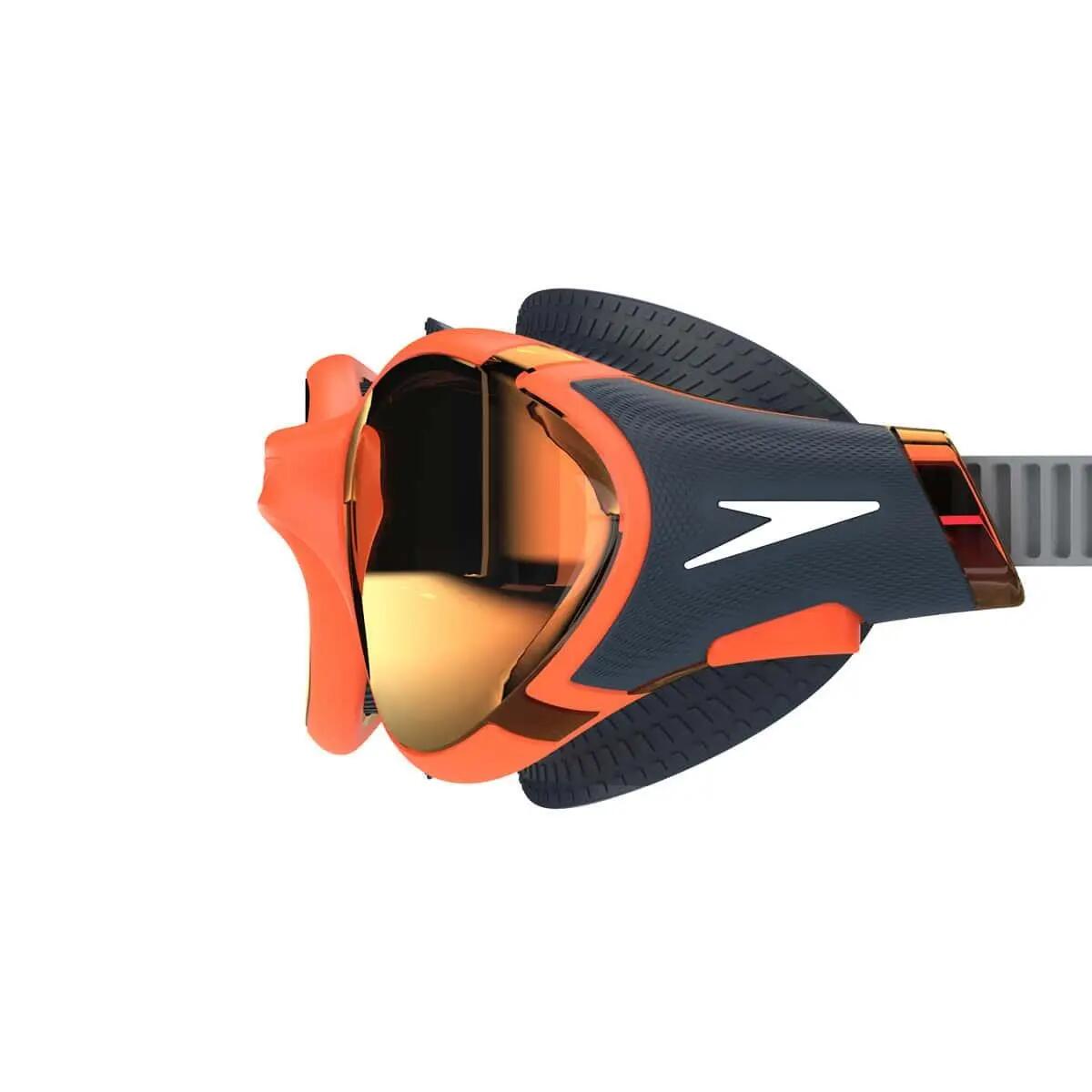 Lunettes de natation Speedo Biofuse 2.0 à verres miroirs - Orange/Gris 5/6