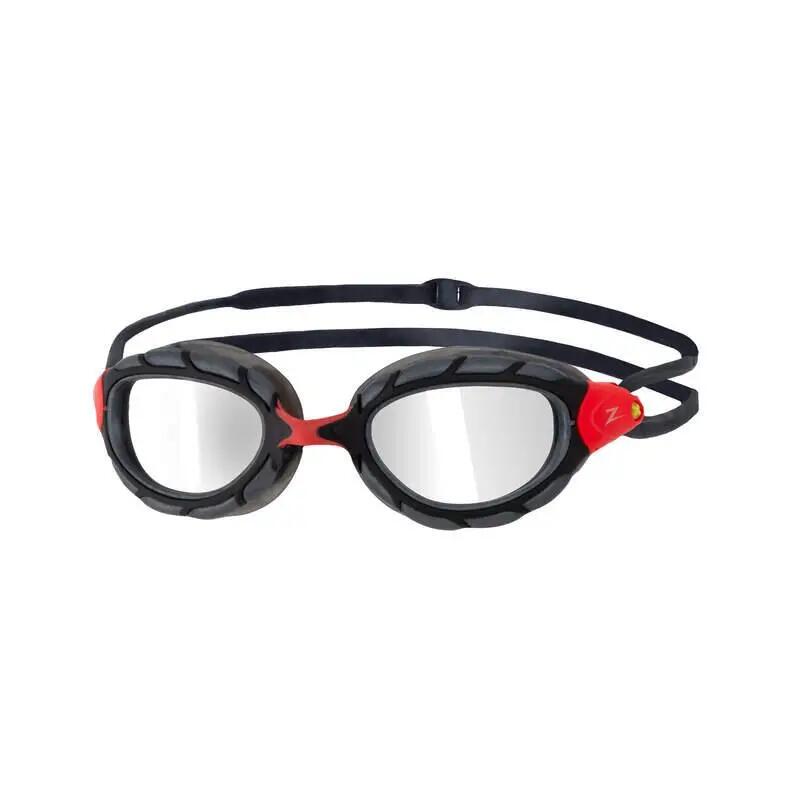 Lunettes de protection Zoggs Predator Titanium à verres miroirs - Rouge / Gris 2/7