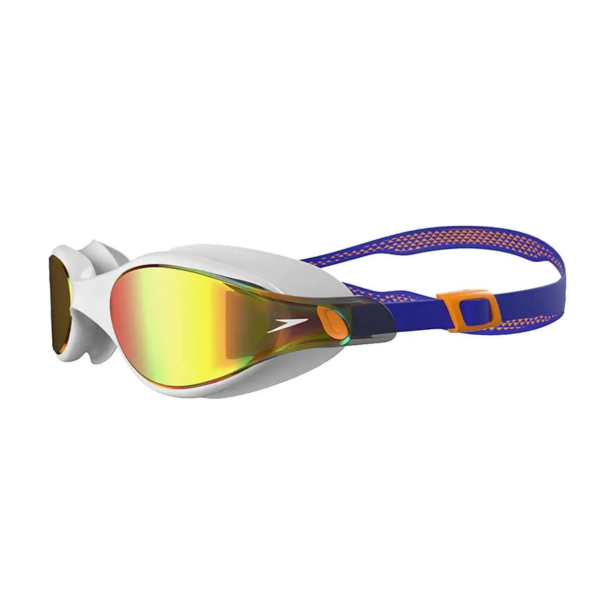 Speedo Vue verspiegelte Skibrille – Weiß/Blau/Orange 3/6