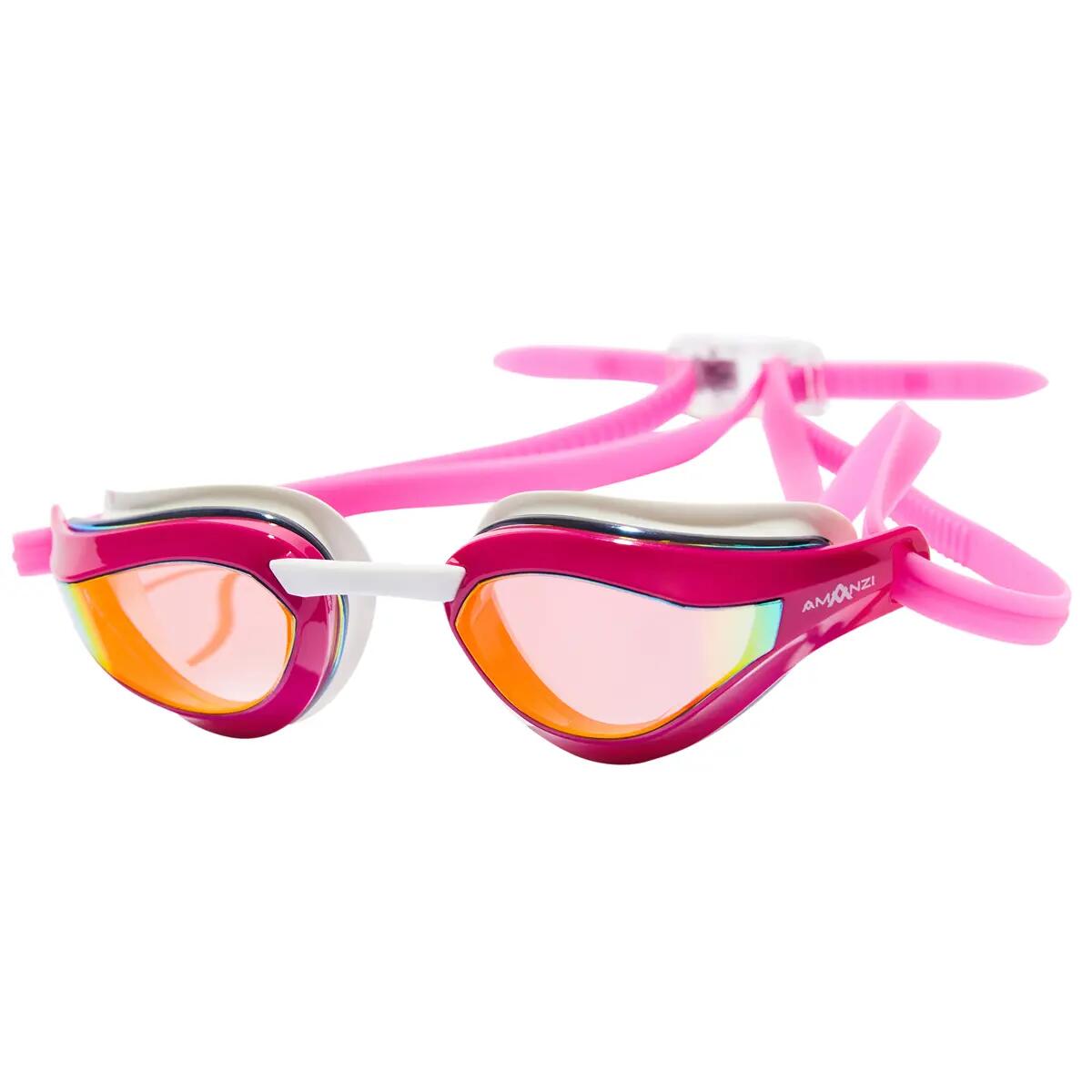 Lunettes de soleil miroir Amanzi Dominate Sunset - Rose/Blanc 3/5