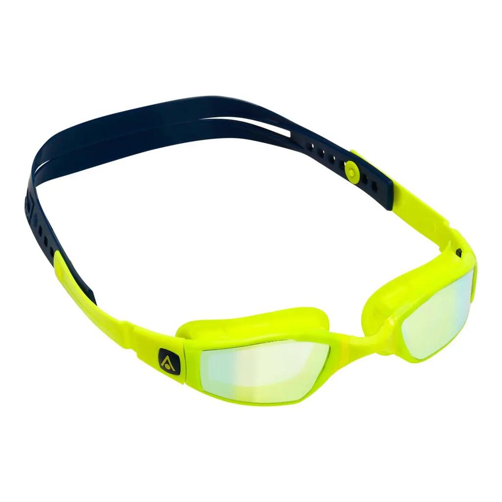 Aqua Sphere Ninja Titanium Mirrored Goggles, Yellow