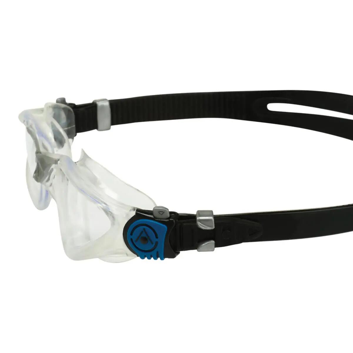 Aquasphere Kayenne Skibrille mit klaren Gläsern – Silber/Blau 3/5