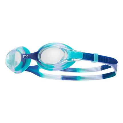 Lunettes de natation TYR pour enfants - Transparentes / Violettes / Turquoise