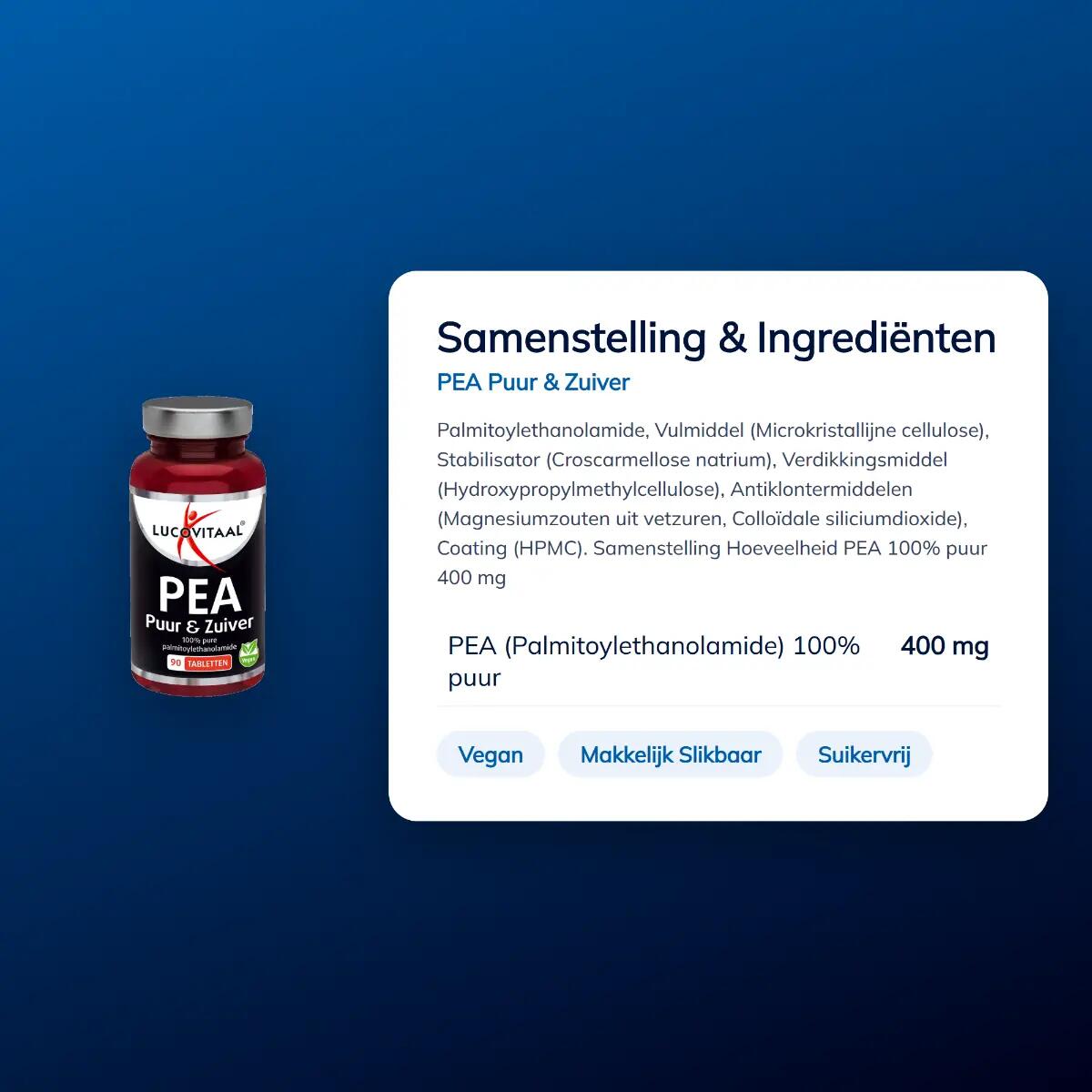 Lucovitaal PEA Puur & Zuiver 90 tabletten 4/5