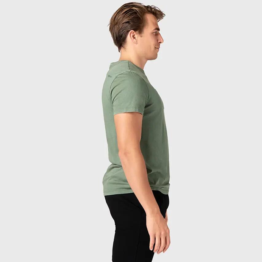 Axle-N Heren T-shirt Mode Regular fit Crewneck Green 5/7