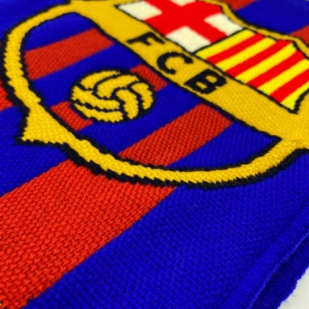 La classica sciarpa dei tifosi del Barcellona - a un solo lato, standard 5/5