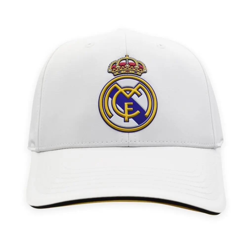 Gorra Real Madrid Adulto Blanca Escudo Bordado 2/5