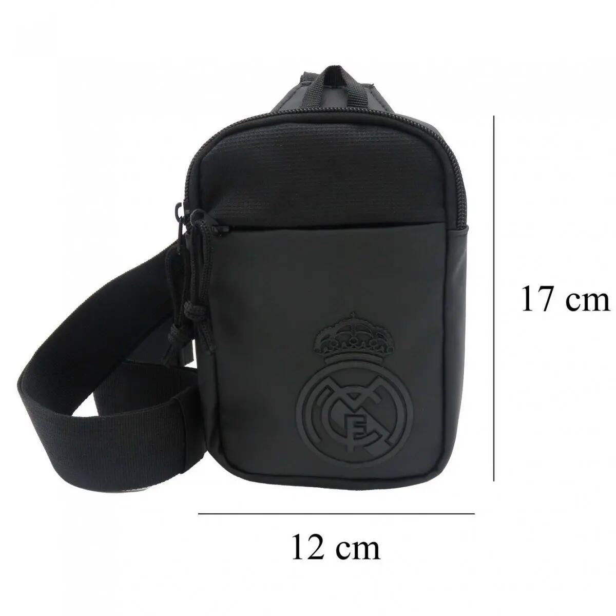 Real Madrid Bandolera Cross Body Pequeña Negra 5/5