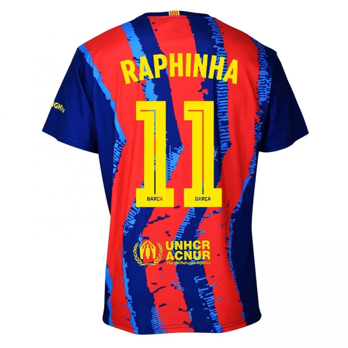 FC Barcelona Raphinha komplet koszulka spodenki junior box 2025/26 3/3