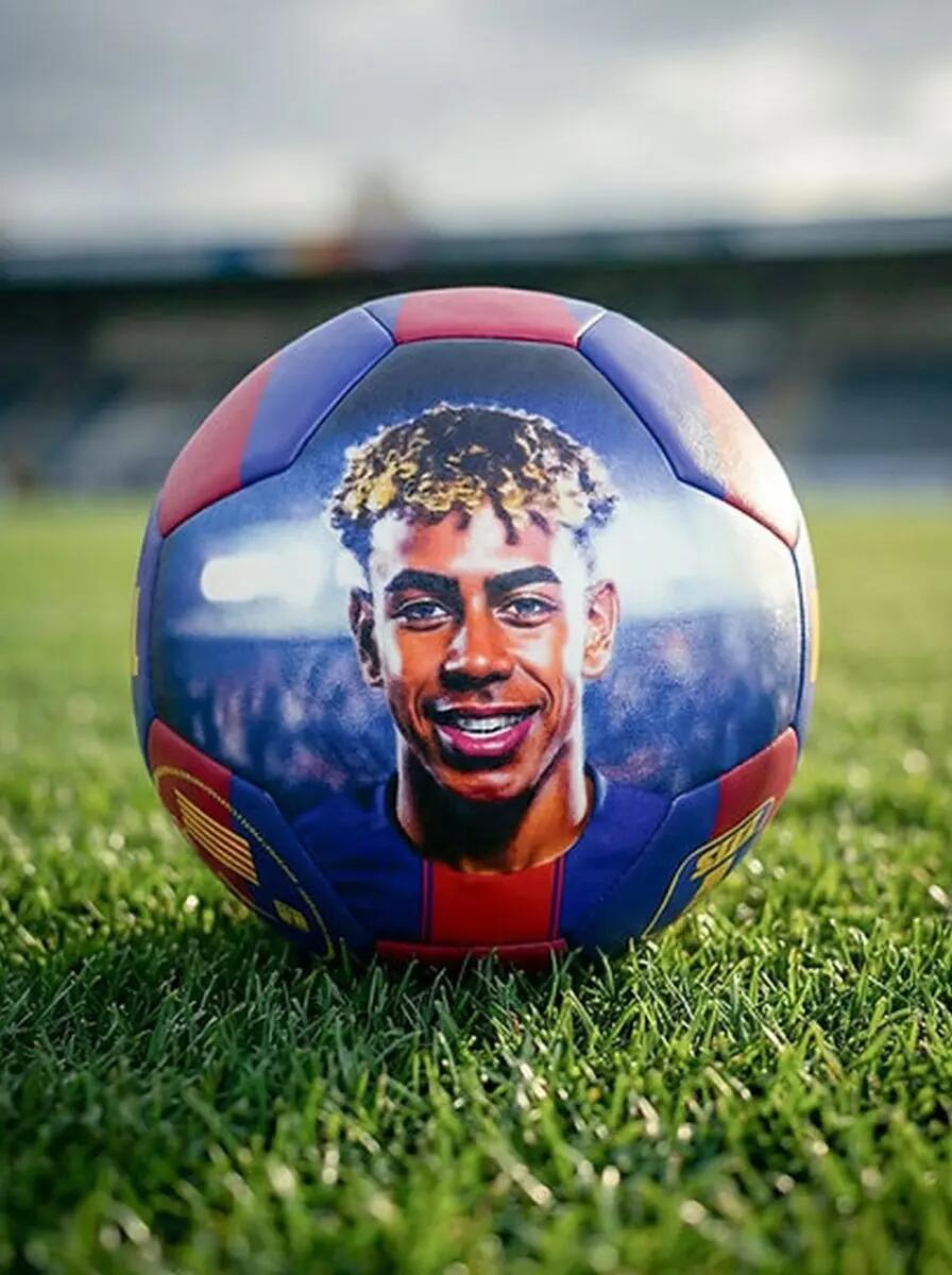 FC Barcelona piłka nożna Lamine Yamal oficjalna licencjonowana wielokolorowa 4/4