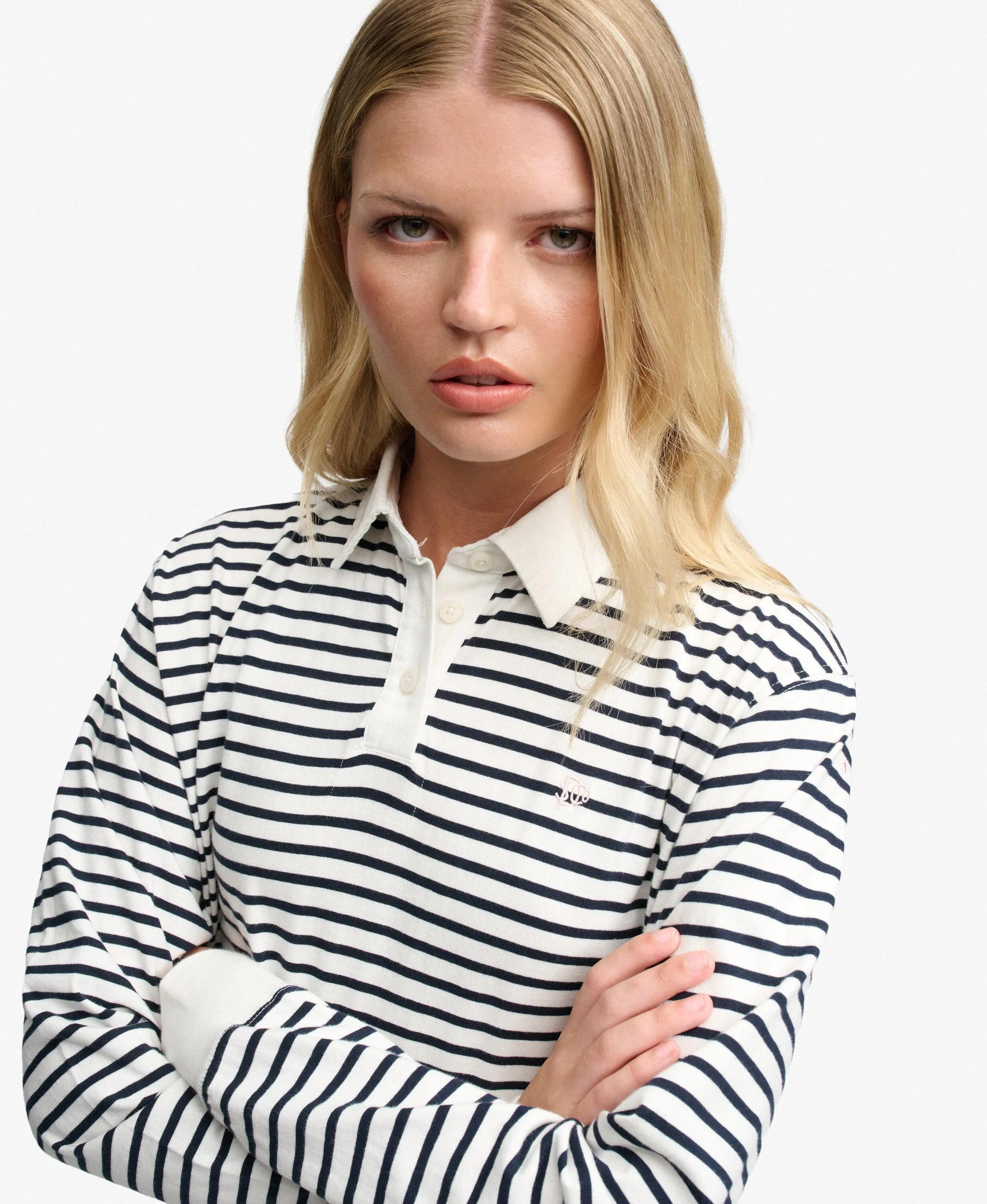 Gestreepte rugby T-shirt voor dames Superdry Athletic Essential 4/5