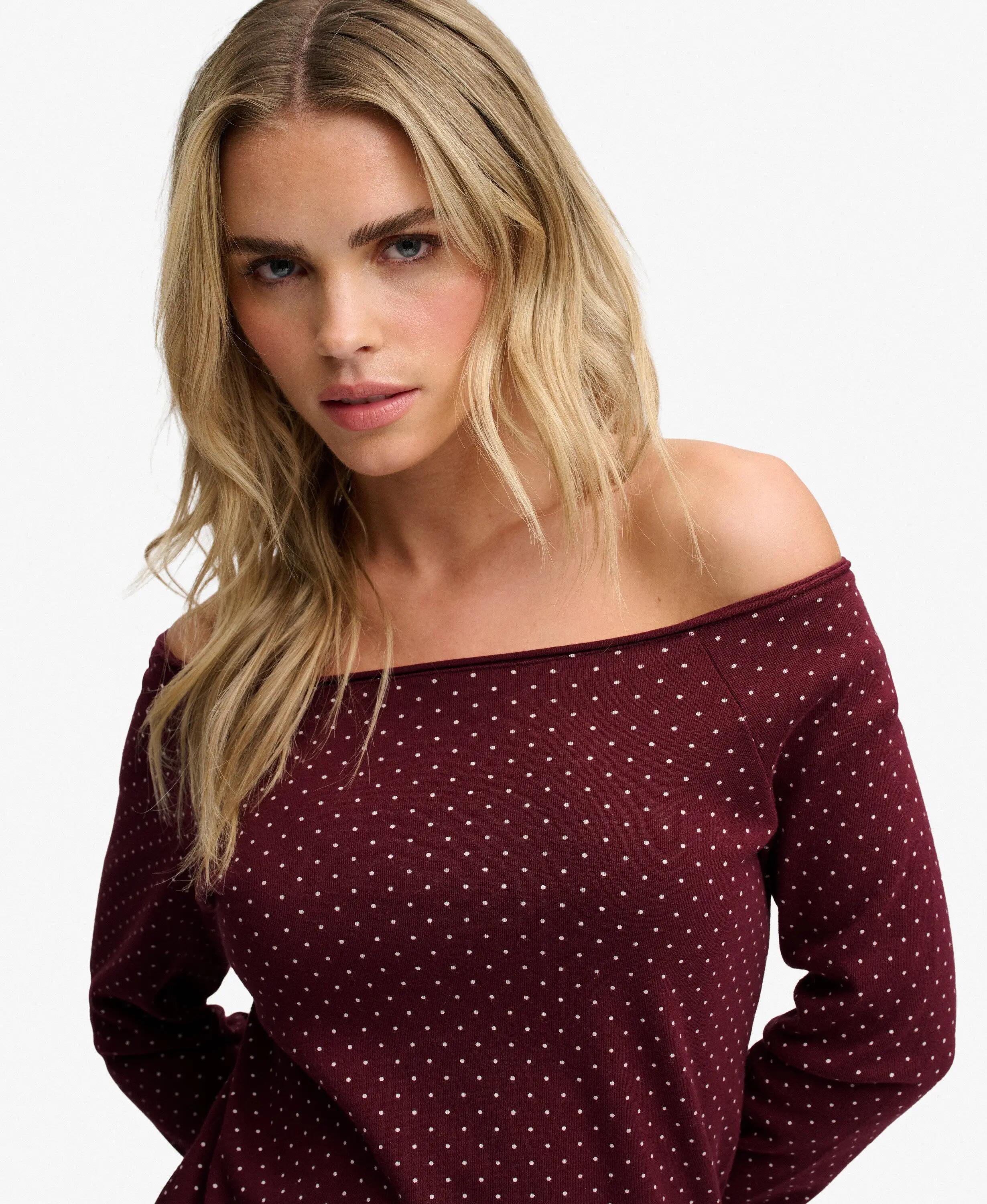 Damen T-Shirt mit offenen Schultern Superdry 4/7