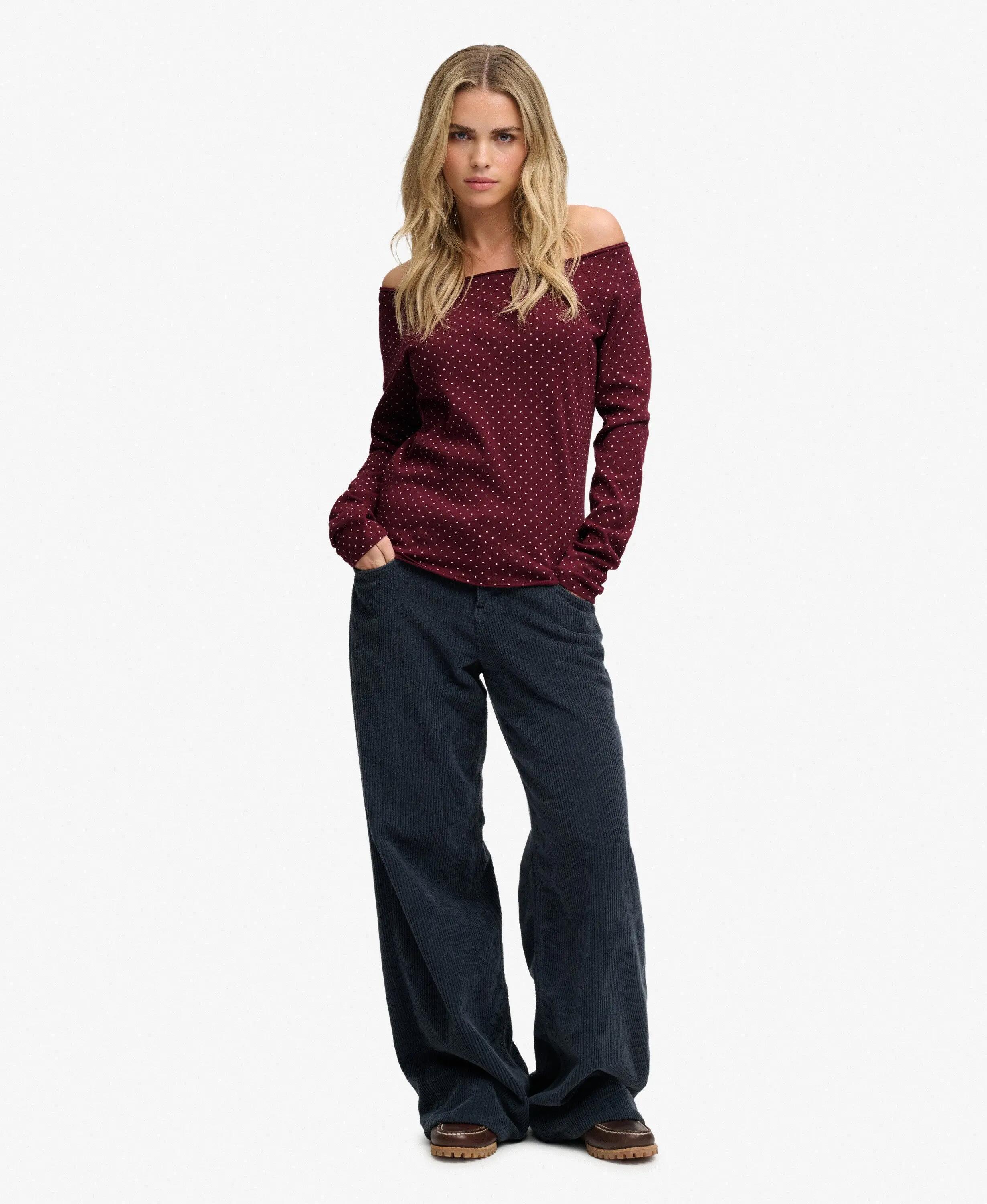 Damen T-Shirt mit offenen Schultern Superdry 3/7