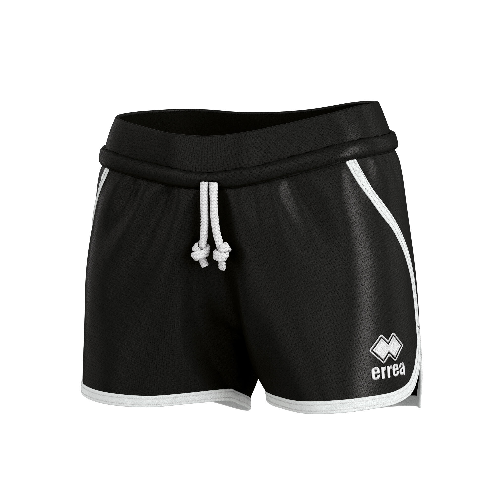 Errea - Short Fille Errea Emma - Short - Blanc|noir -  8 À 10 Ans - Decathlon