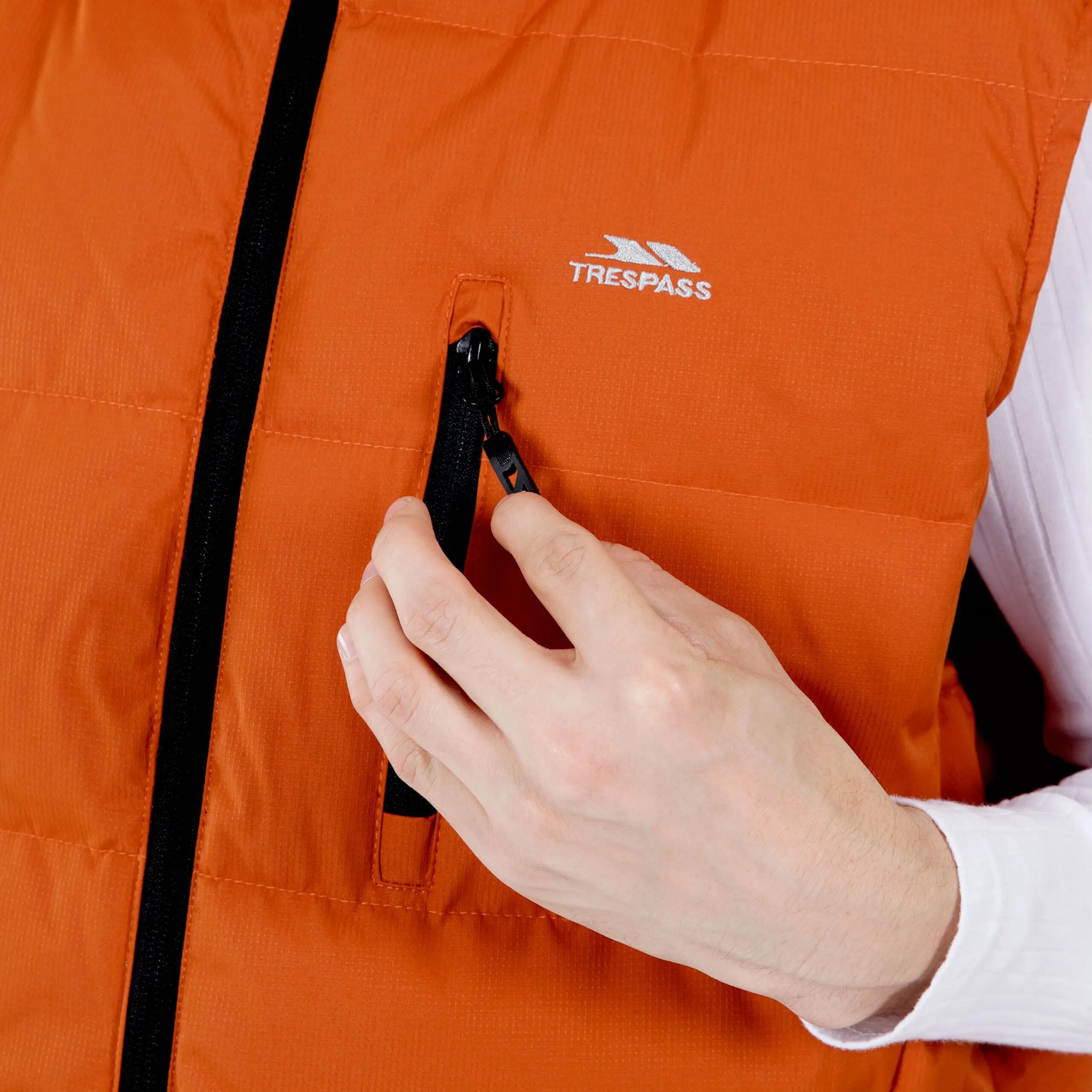 Trespass Clasp - Gilet imbottito da uomo arancione bruciato 5/5