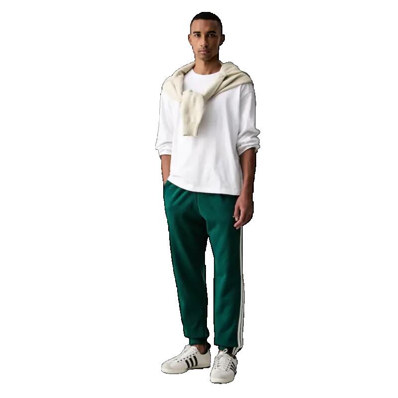 Pantalone uomo adidas 3-stripes - verde 2/4