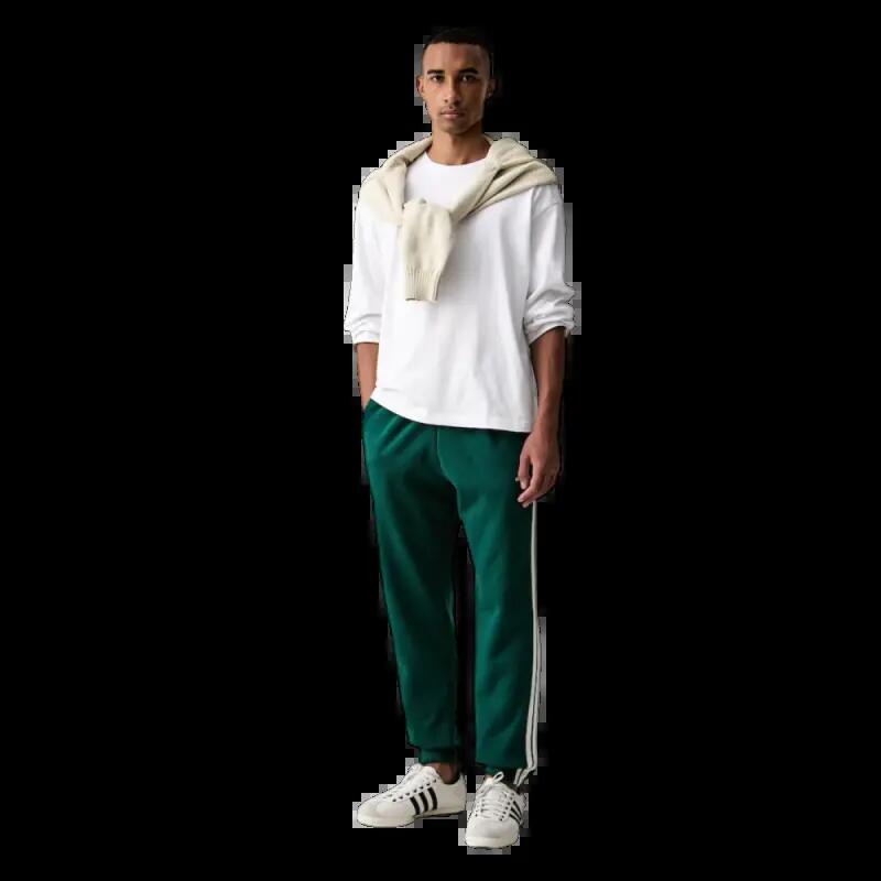 Pantalone uomo adidas 3-stripes - verde 2/8