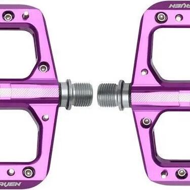 Pair of HT Components Raven ANS12 Flat Pedals, Purple