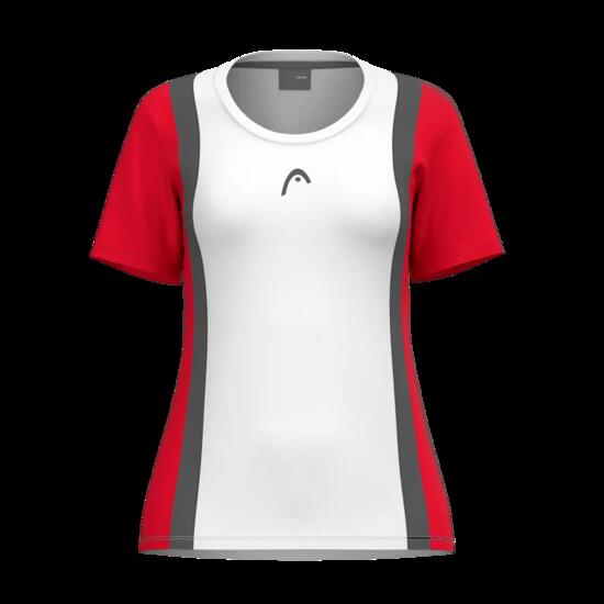 Club 25 Tech T-Shirt Damen Rot/Weiss