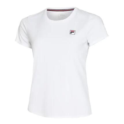T-shirt Léonie Fila femme polyester recyclé blanc coupe près du corps