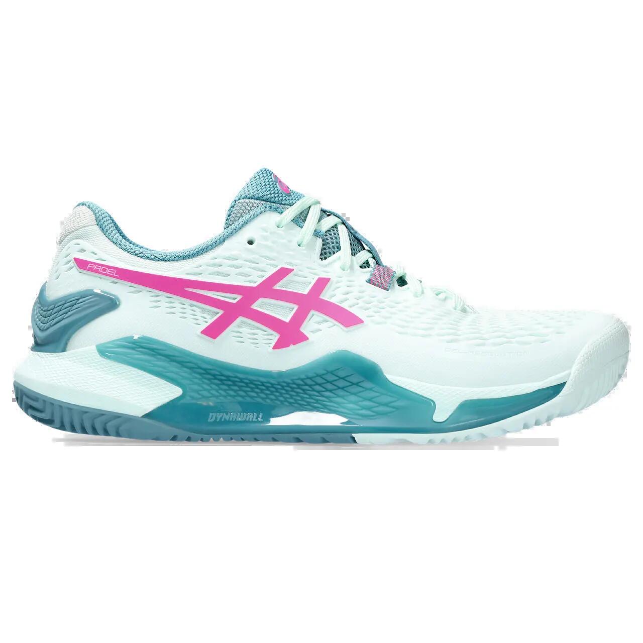 Asics Gel-resolution 9 Padel Blanc Turquoise Femmes 1042a245 400 5/6