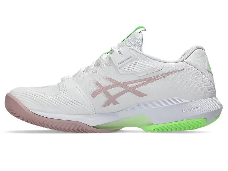Tênis femininos Asics Solution Speed FF 4 Clay White Morganite Pink 3/7