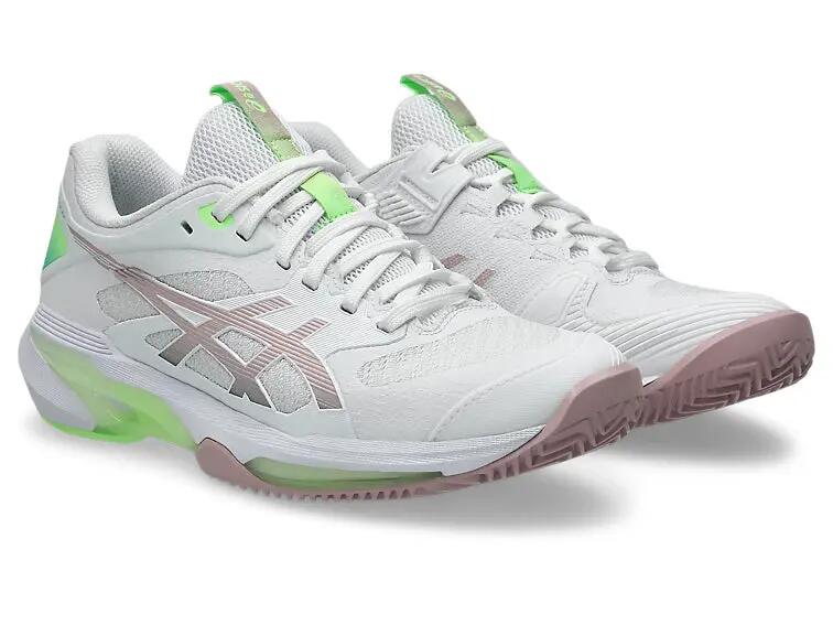 Tênis femininos Asics Solution Speed FF 4 Clay White Morganite Pink 2/7