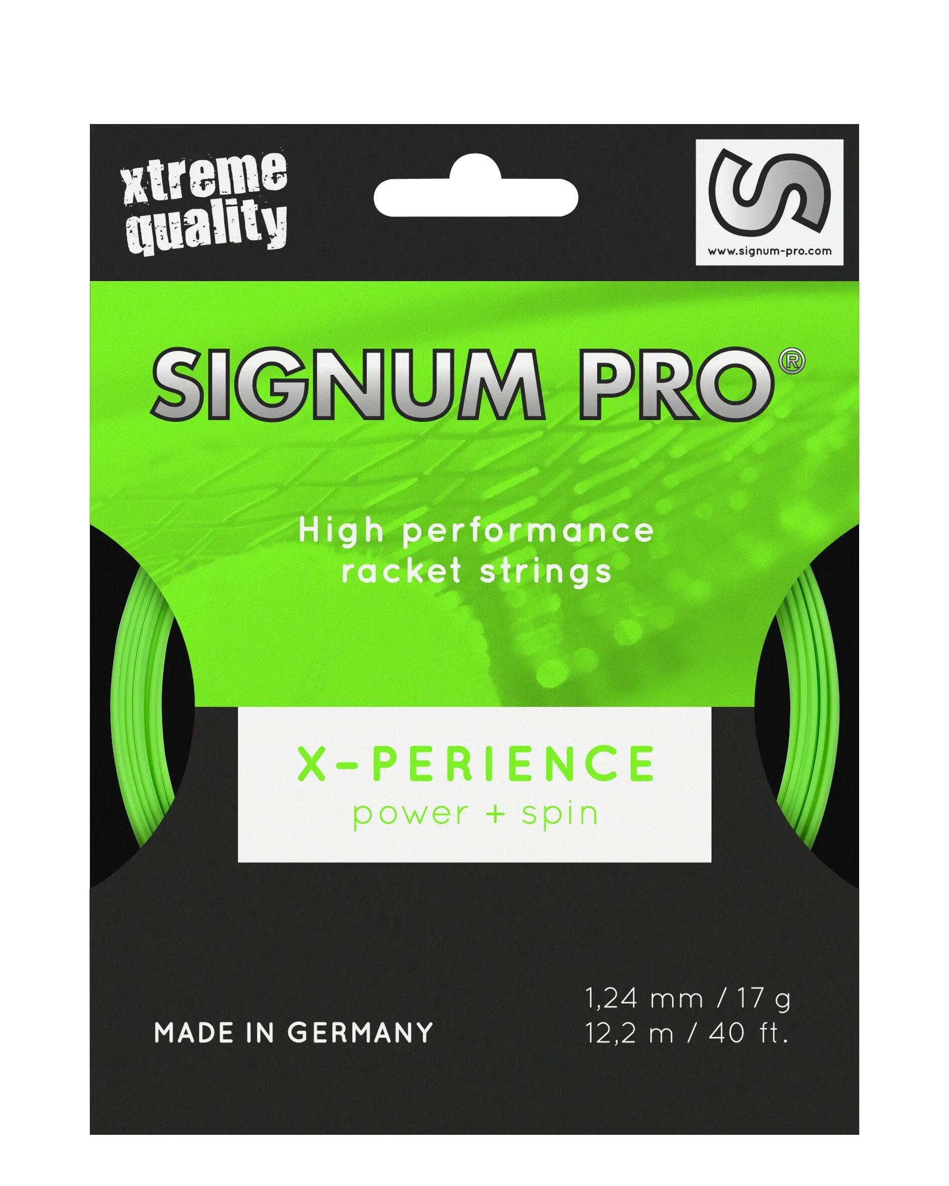 Garniture 12 m Signum Pro X-perience 1,30 mm Vert fluo 3/4