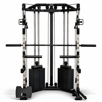 Stazione angolare con Smith Machine e doppia puleggia – 160 kg