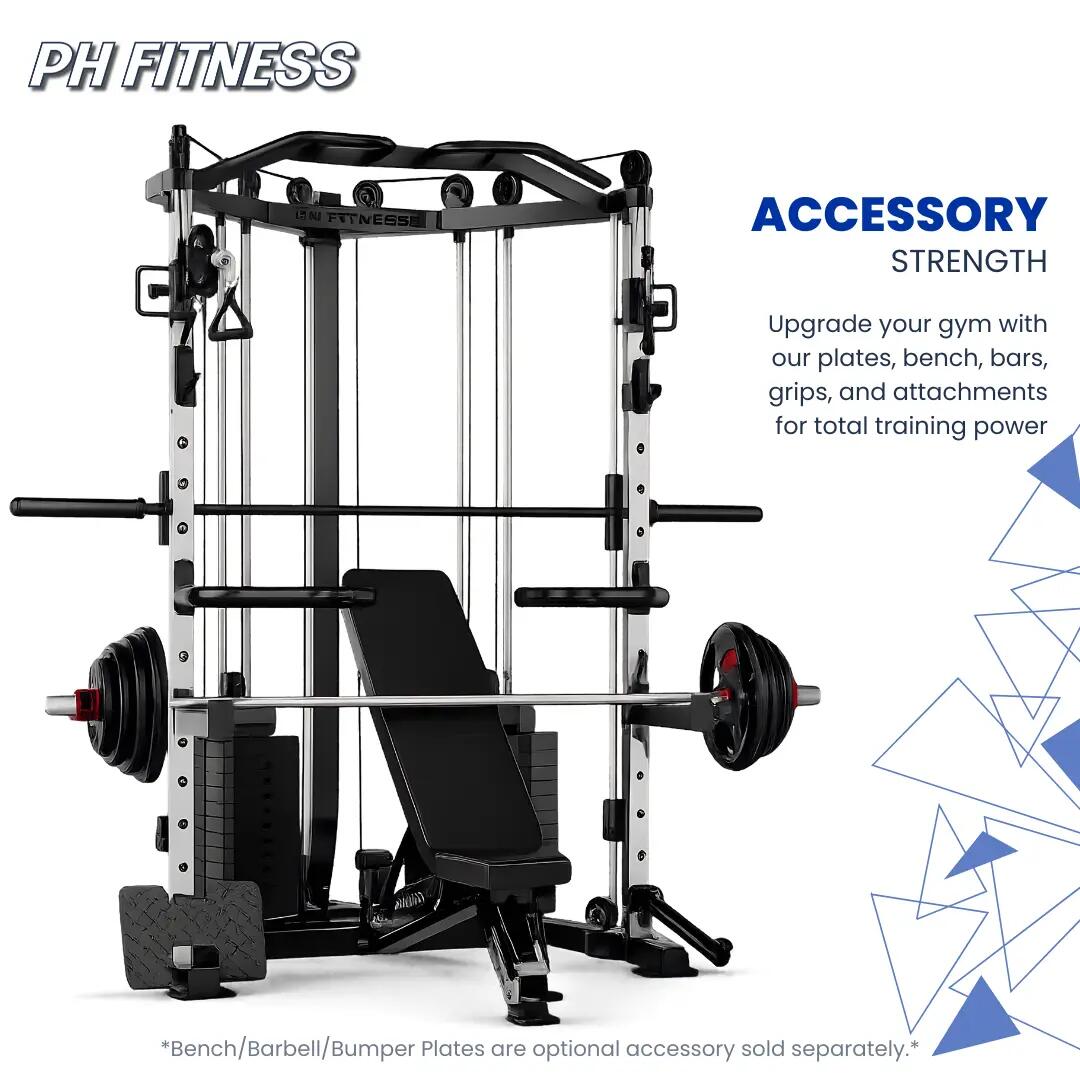 Stazione angolare con Smith Machine e doppia puleggia – 160 kg 9/9