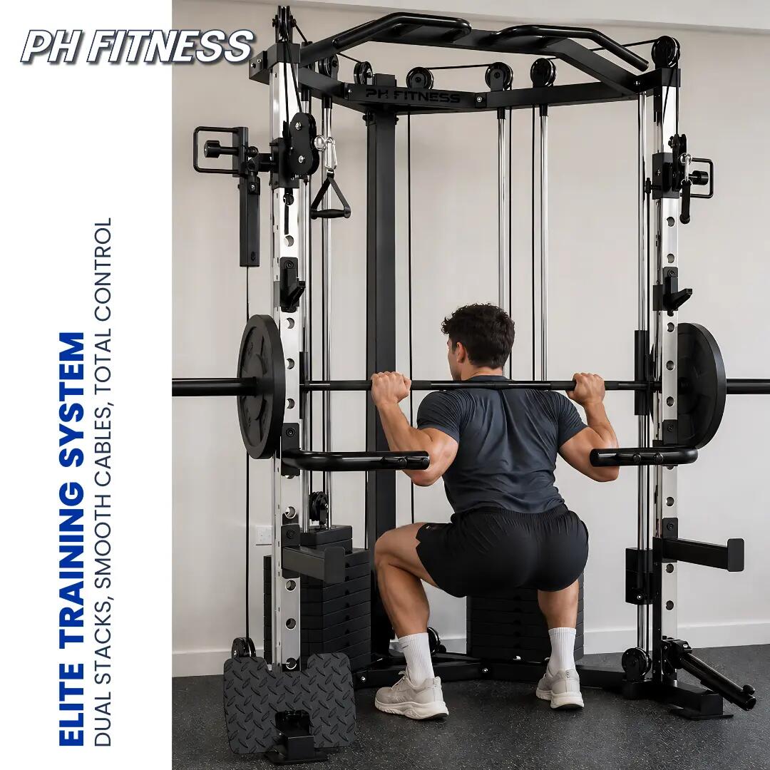 Stazione angolare con Smith Machine e doppia puleggia – 160 kg 5/9