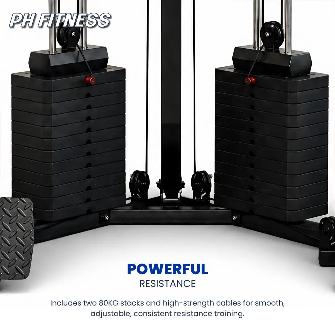 Stazione angolare con Smith Machine e doppia puleggia – 160 kg 3/9