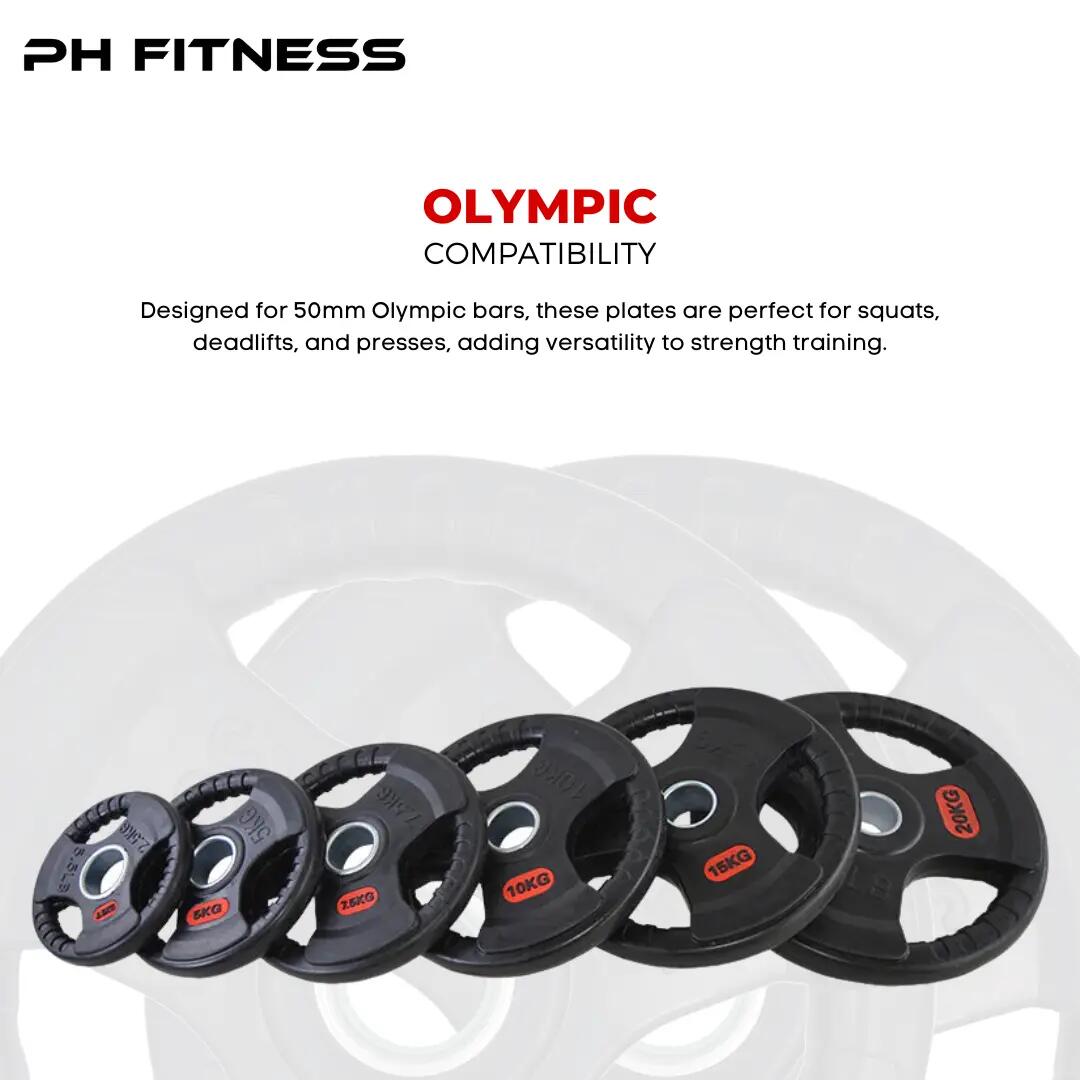 Dischi olimpici Tri Handle 50 mm | PH Fitness 4/9