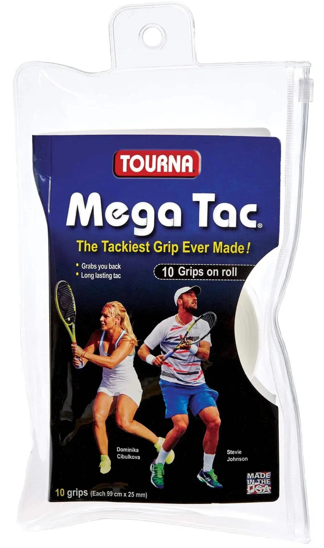 Tourna Mega Tac 10 White 7/7