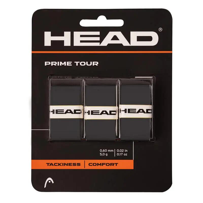 Confezione da 3 overgrip Prime Tour neri 2/3
