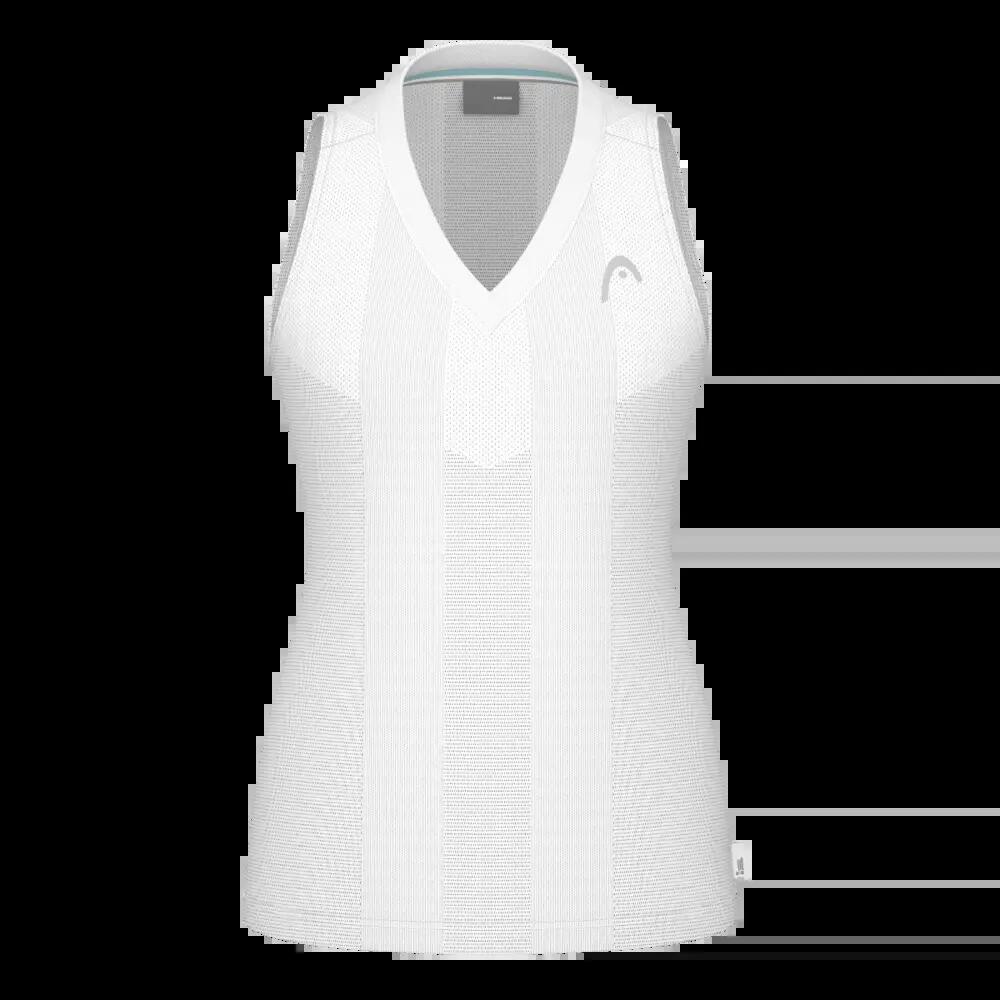 Camiseta Head Performance Blanco Plata Mujer 6/7