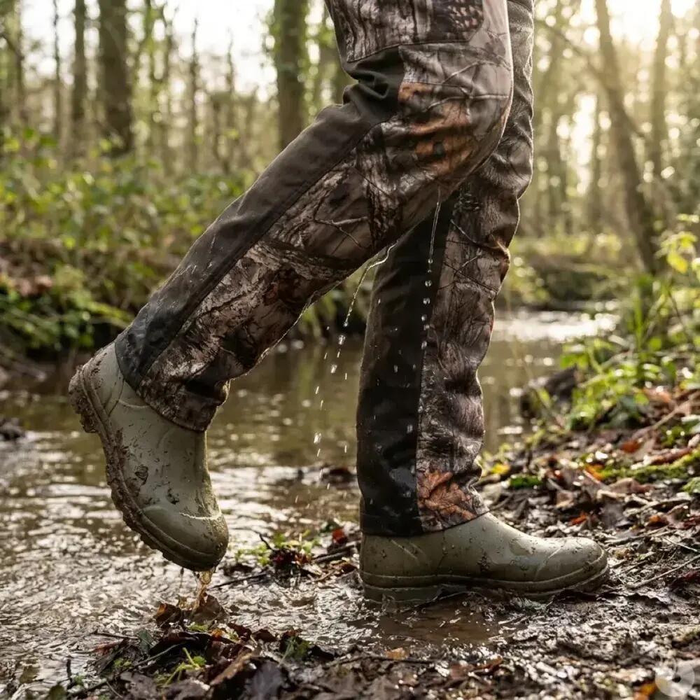 Pantalon de chasse renforcé Treeland Maquisard T583 camo forest – déperlant 3/5
