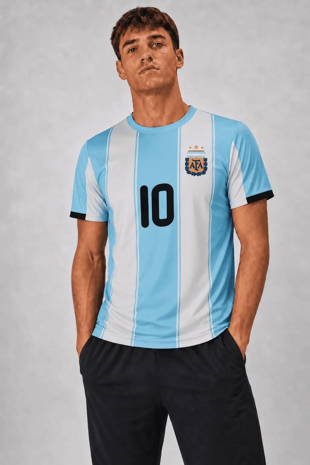 Maglia da calcio Argentina Messi uomo 3/5